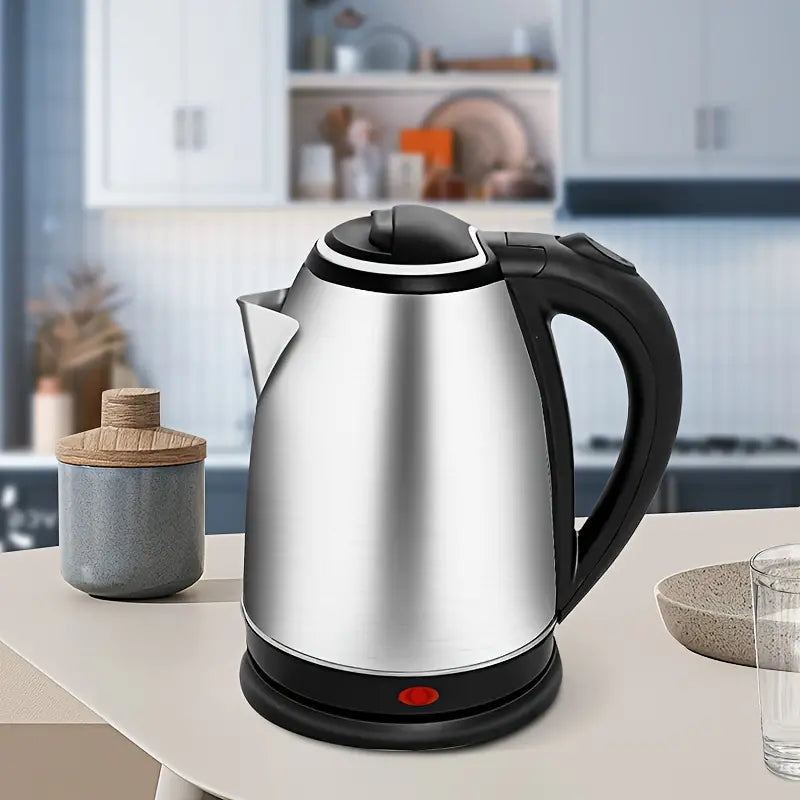 2L Electric Kettle, Stainless Steel Double Wall Hot Water Boiler with Auto Shut Off