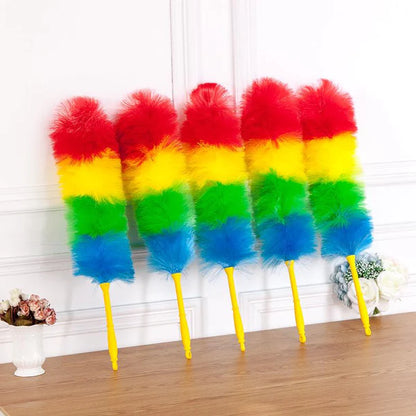 Soft Colorful Plastic Duster Brush Anti Static Household Cleaning Brush