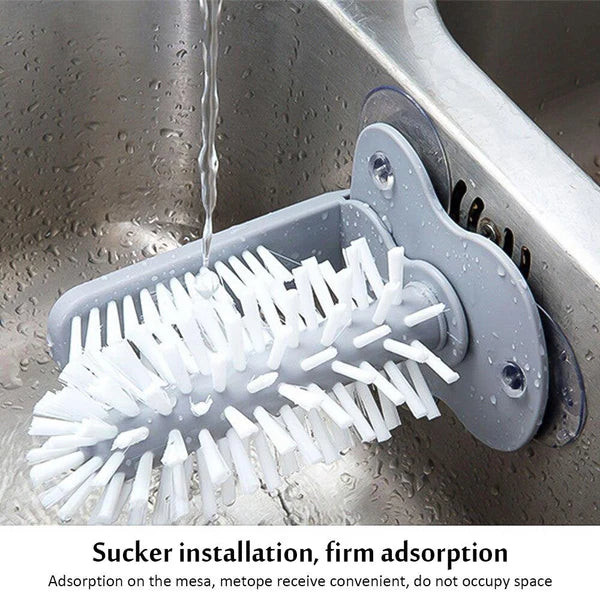 Suction Cup Dual Brush 2 in 1 Sink