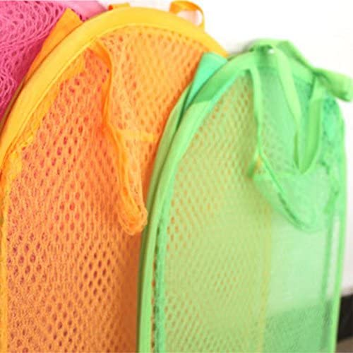 Mesh Laundry Basket Washing Garment Clothes Storage