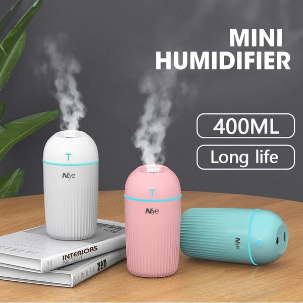 420ml Air Humidifier with Scent Oil Cool Mist Aroma Diffuser Room Humidifier Air Purifier Freshener