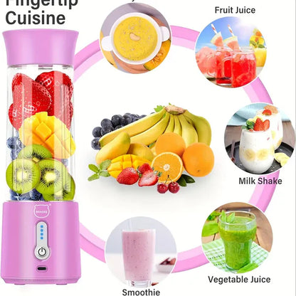 Portable Chargeable Travel Juicer Blender 6 Blade