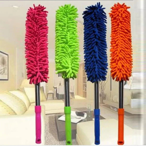 Foldable Microfiber ABS Plastic Fan Cleaning Duster Flexible Fan Mop