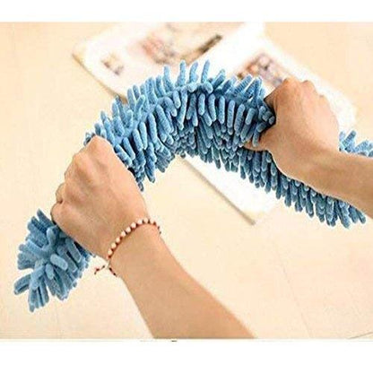 Foldable Microfiber ABS Plastic Fan Cleaning Duster Flexible Fan Mop