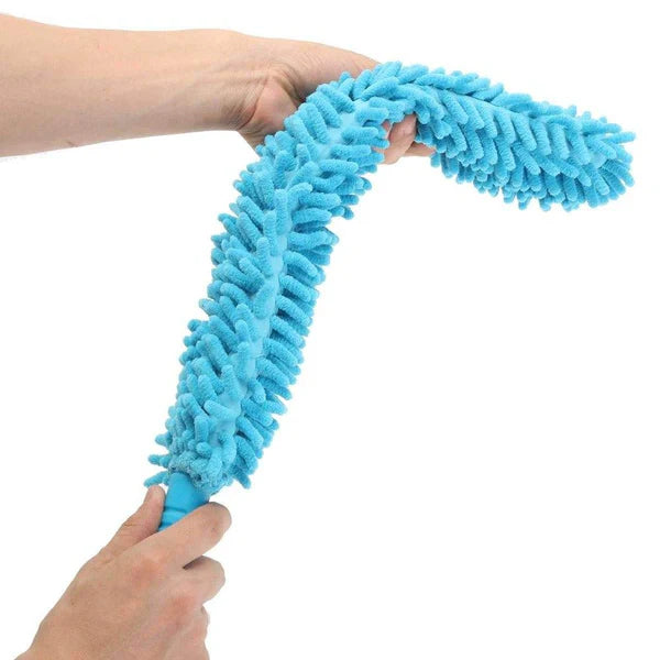 Foldable Microfiber ABS Plastic Fan Cleaning Duster Flexible Fan Mop