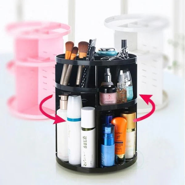 Rotation Makeup Organizer Box Jewelry Cosmetic Storage Holder