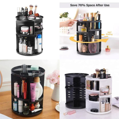 Rotation Makeup Organizer Box Jewelry Cosmetic Storage Holder