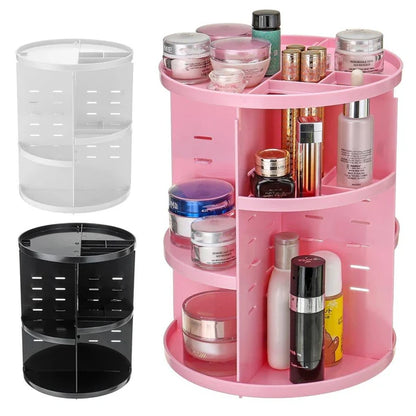 Rotation Makeup Organizer Box Jewelry Cosmetic Storage Holder