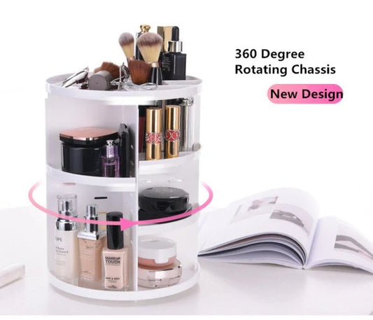 Rotation Makeup Organizer Box Jewelry Cosmetic Storage Holder