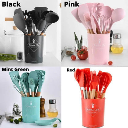 Silicone Cooking Utensils Kitchen Utensil Set