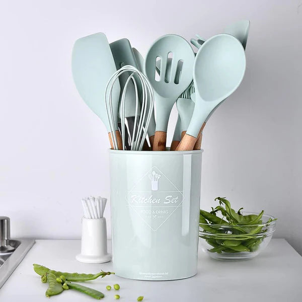 Silicone Cooking Utensils Kitchen Utensil Set