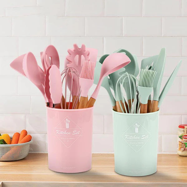 Silicone Cooking Utensils Kitchen Utensil Set