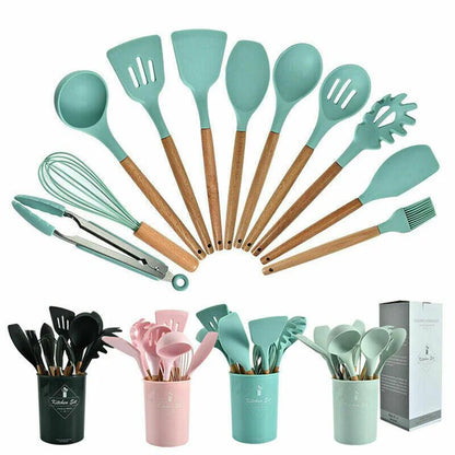 Silicone Cooking Utensils Kitchen Utensil Set