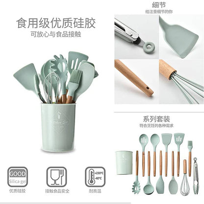 Silicone Cooking Utensils Kitchen Utensil Set