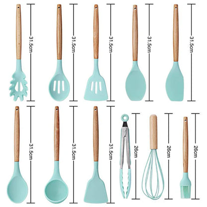 Silicone Cooking Utensils Kitchen Utensil Set